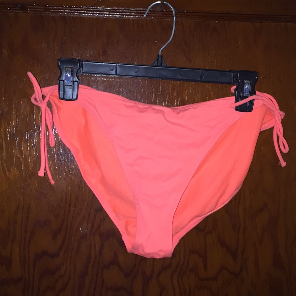 Orange string bikini bottom